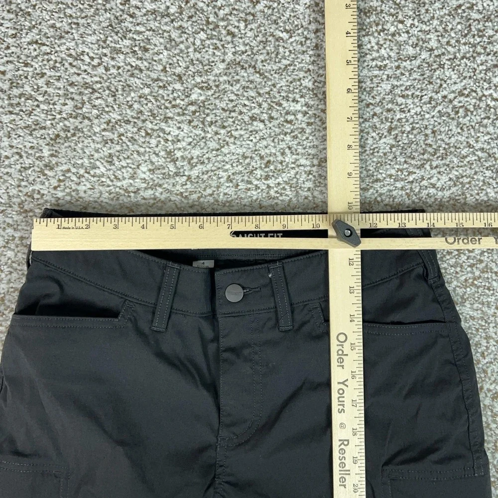 Carhartt Pants Womens 4 Black Straight Fit Cargo Capri Workwear Hiking Outdoor